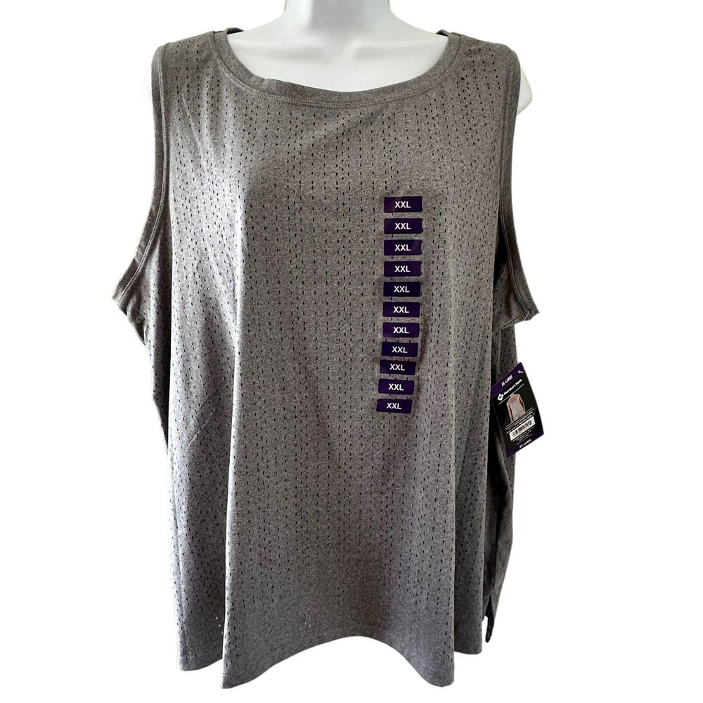 Member's Mark Gray Everyday Perforated Tank Top Size XXL NWT